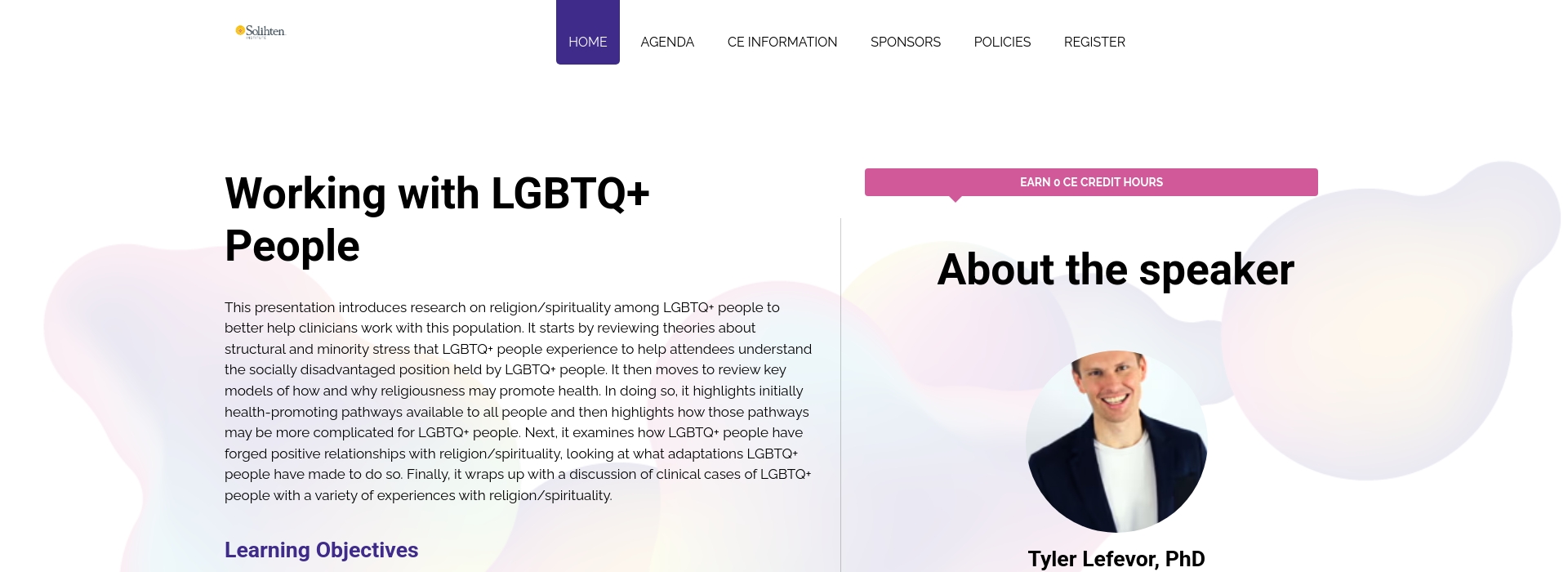 Working with LGBTQ+ People